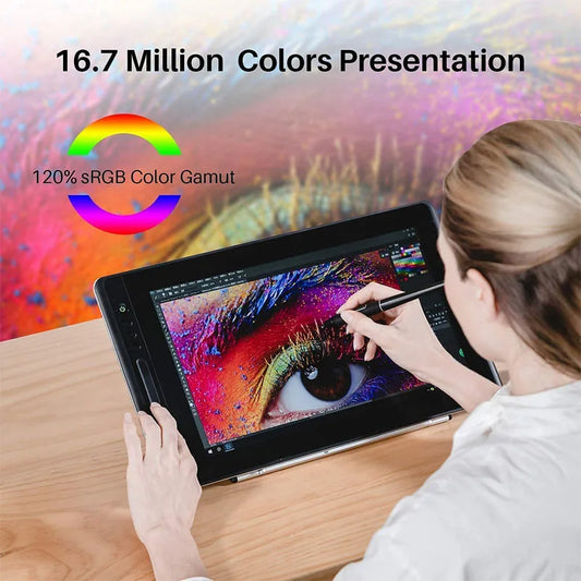 Huion Graphic Monitor Kamvas Pro 16 Drawing Tablet Screen