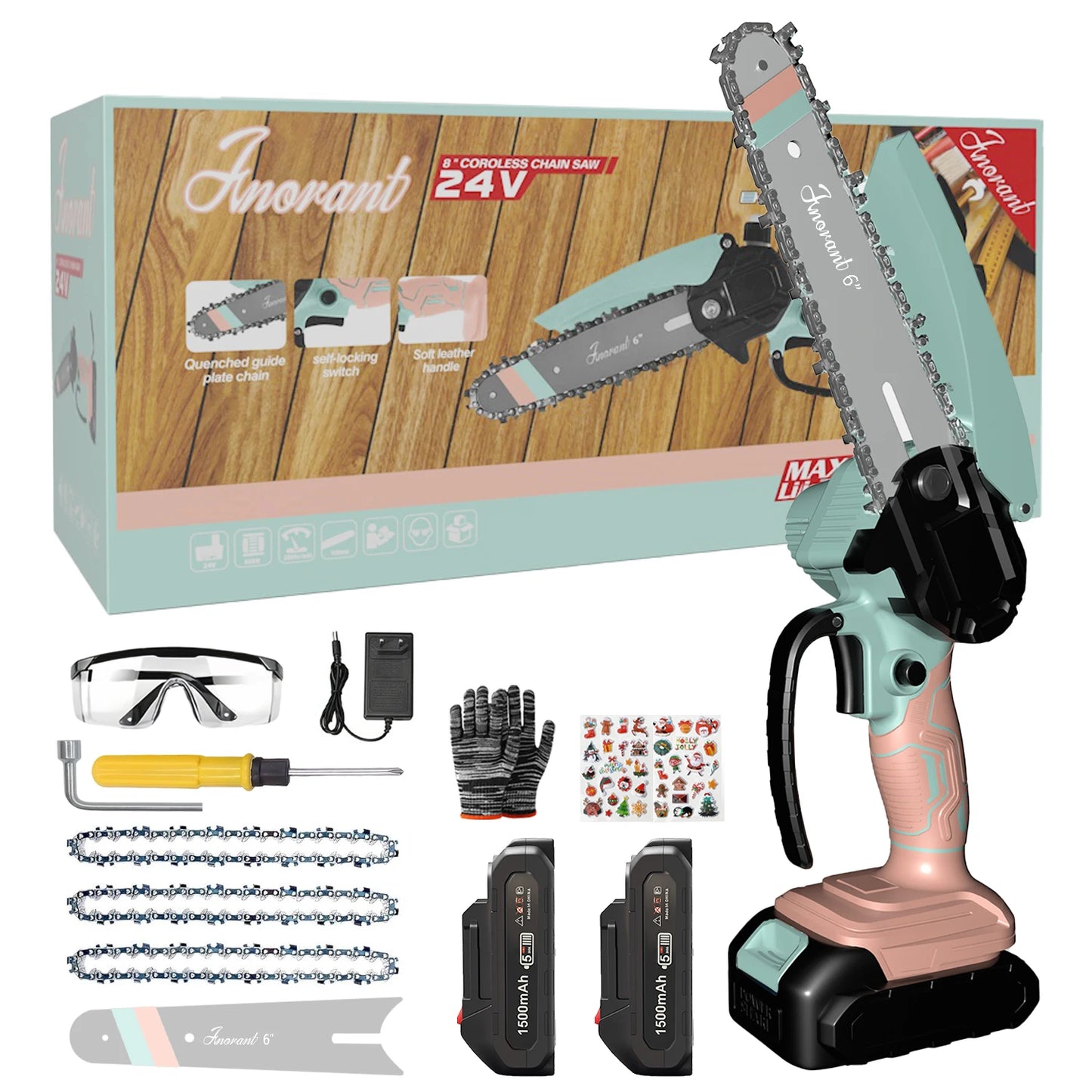 INORANT Mini Chainsaw Cordless Electric Chain Saws
