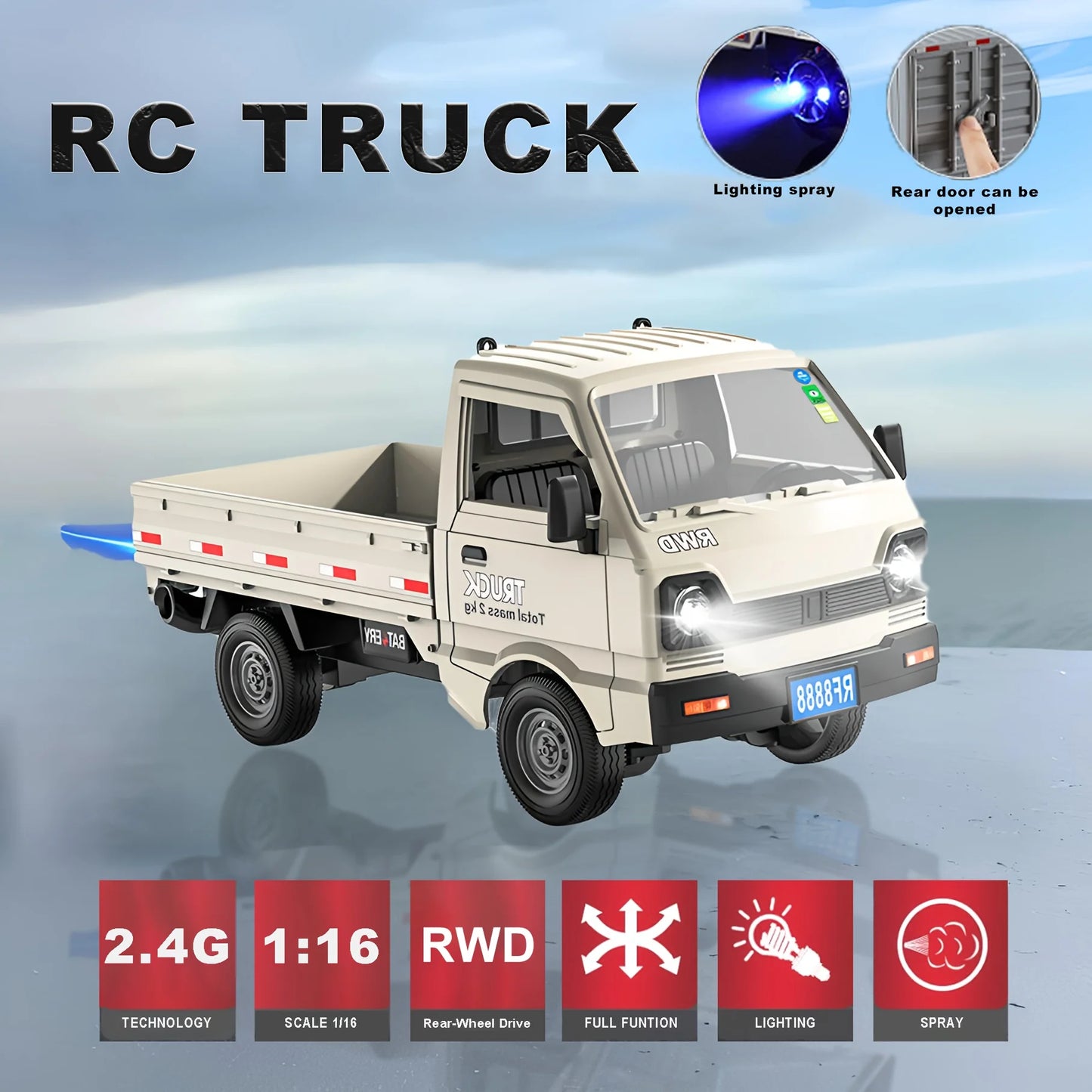 MK31 Mini Truck 1:16/1:18 RC CAR Simulation Drift Climbing Truck
