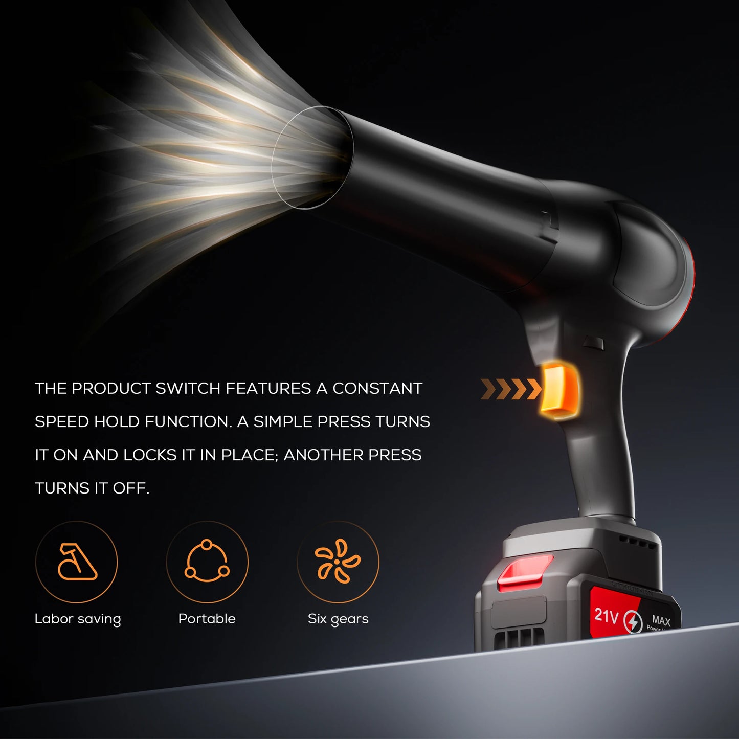MUTAK Cordless Leaf Blower, Portable Handheld Dust Cleaner
