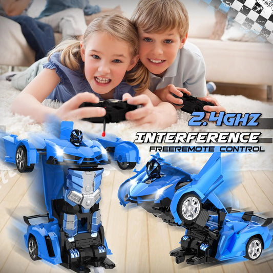 JOVOW 1:18 RC Car 2 In 1 Remote Control Transformation Car