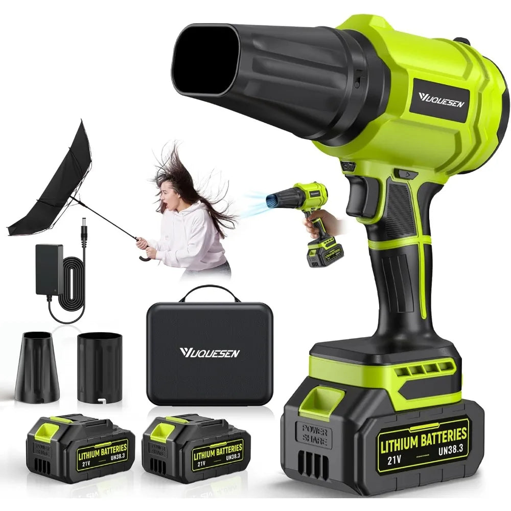 YUQUESEN Cordless Leaf Blower, Handheld Leaf Blower