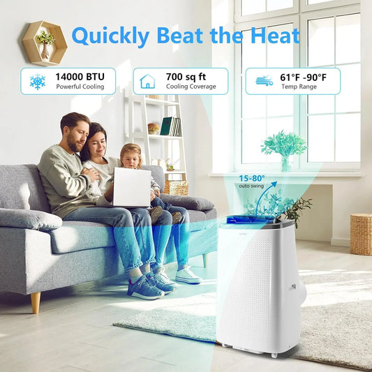 TACKVIEW 14000 BTU Portable Air Conditioner