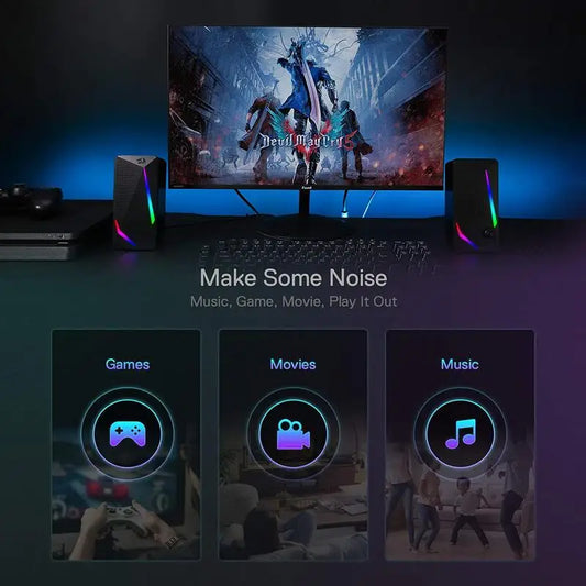 Redragon GS510 Waltz RGB Desktop Speakers
