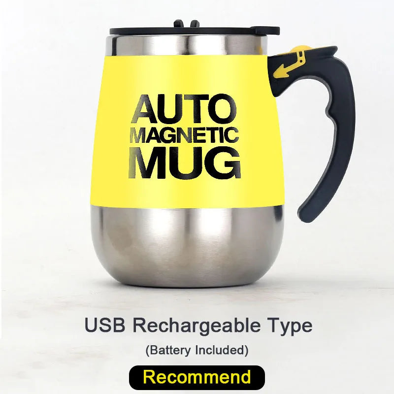 Electric Automatic Self Stirring Magnetic Mug Coffee Milk Mixing Cup