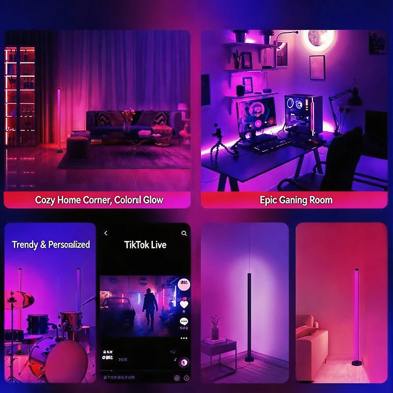 NOVEYEE Floor Lamp DC 5V RGB Dream Color with Music Sync