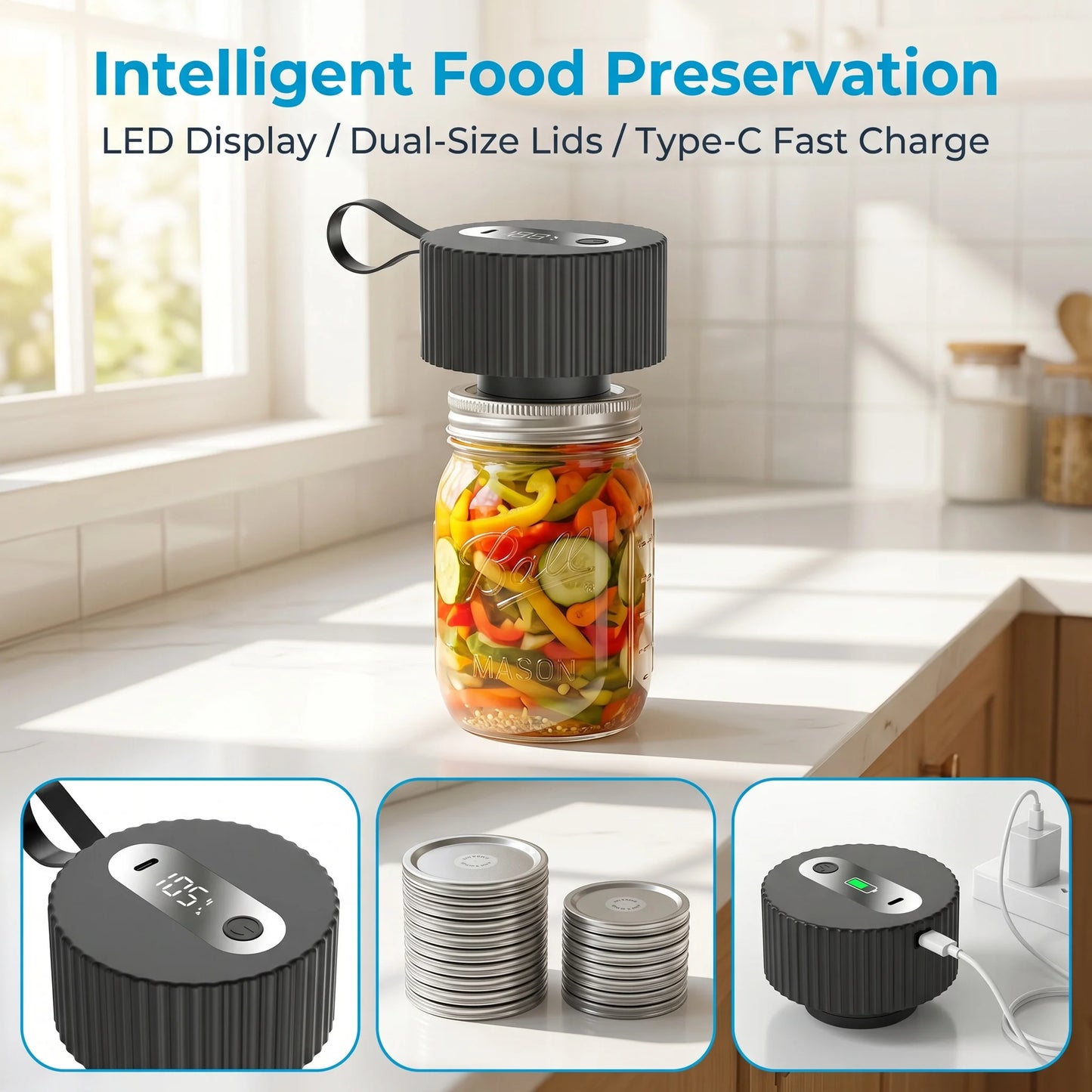 Three In One Electric Mason Jar Sealing Machine