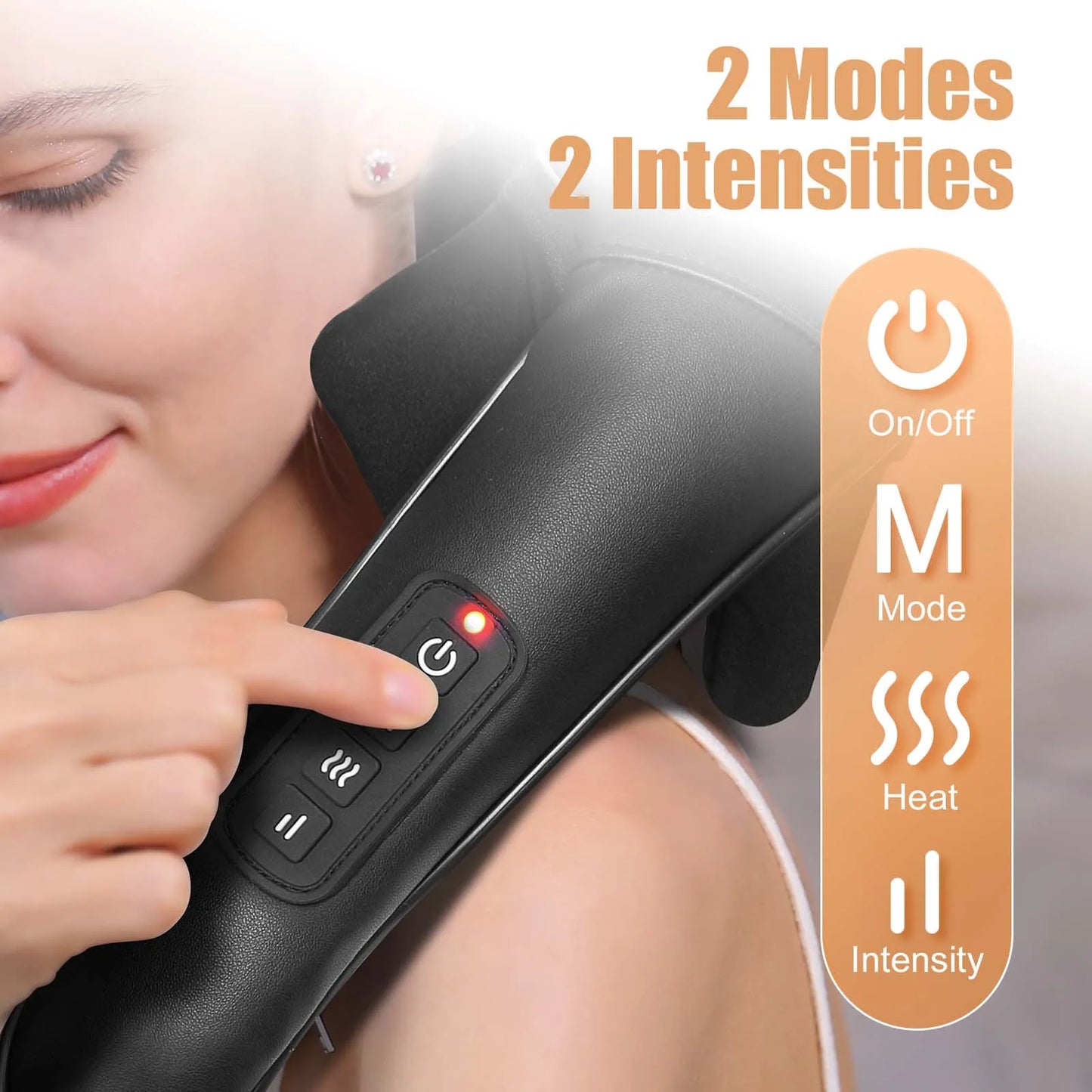 Masgre Shiatsu Back Neck Massager Cordless Shoulder Massager