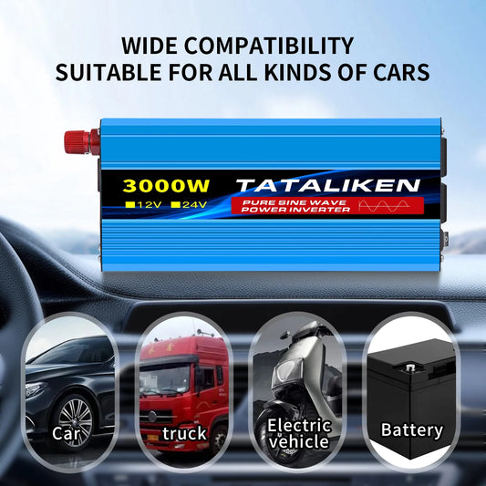 TATALIKEN Pure Sine Wave Inverter Portable Power