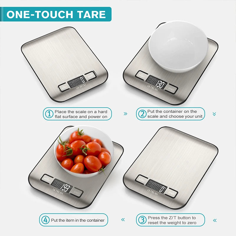 ULTREAN Digital Kitchen Scale 5000g/1g Multifunction
