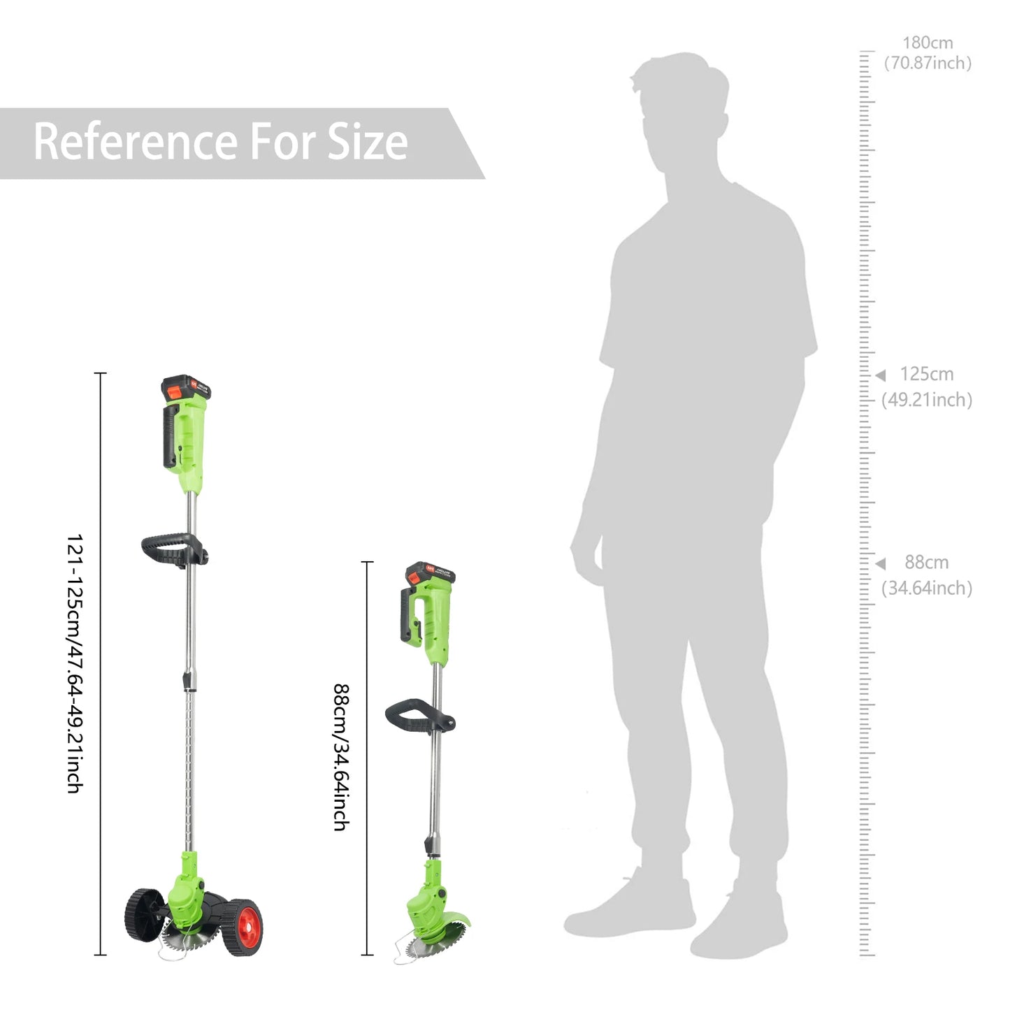 Cordless Grass Trimmer+650W Power, Electric Grass Trimmer
