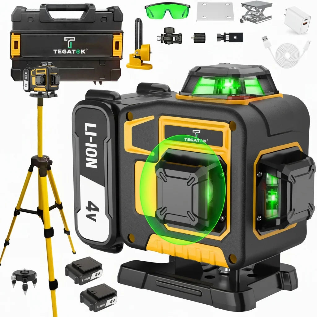 TEGATOK Professional 16-Line 4x360° Laser Level