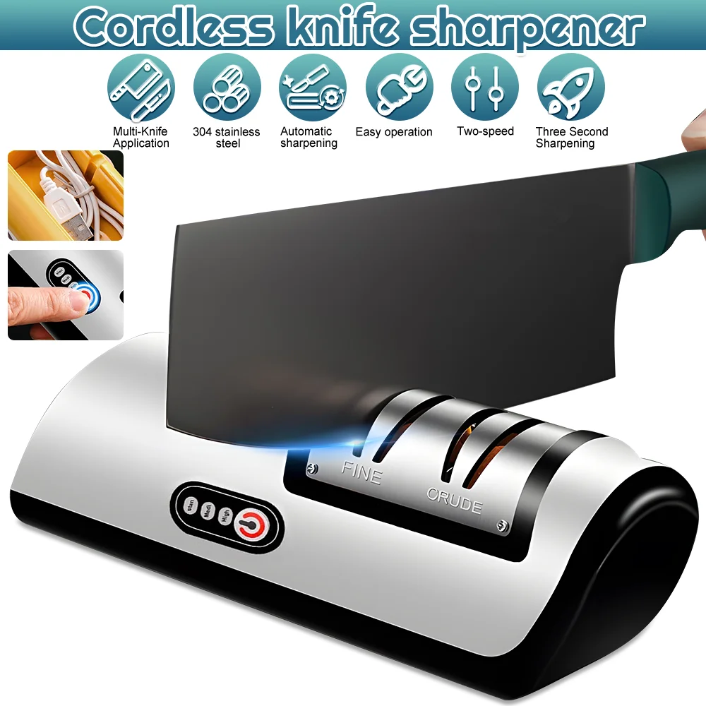 Electric Knife Sharpener Professional Fully Automatic Handheld