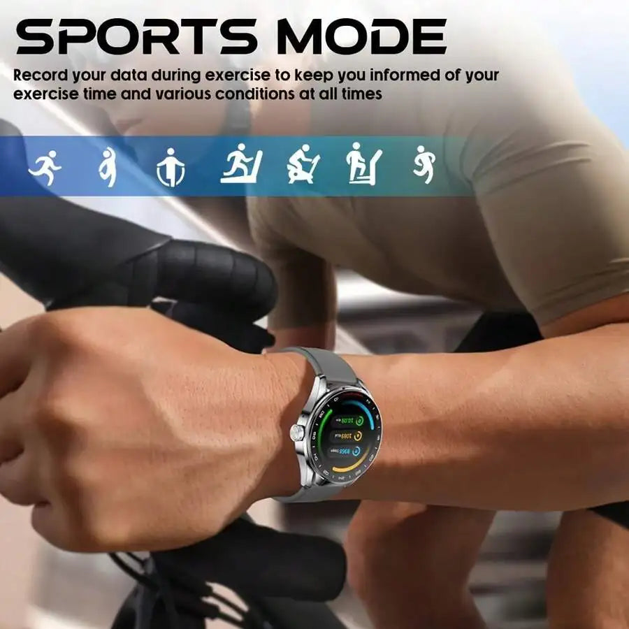 Smartwatch With Earbuds, 1.46-Inch Full Touch Screen, Wireless Voice Calling