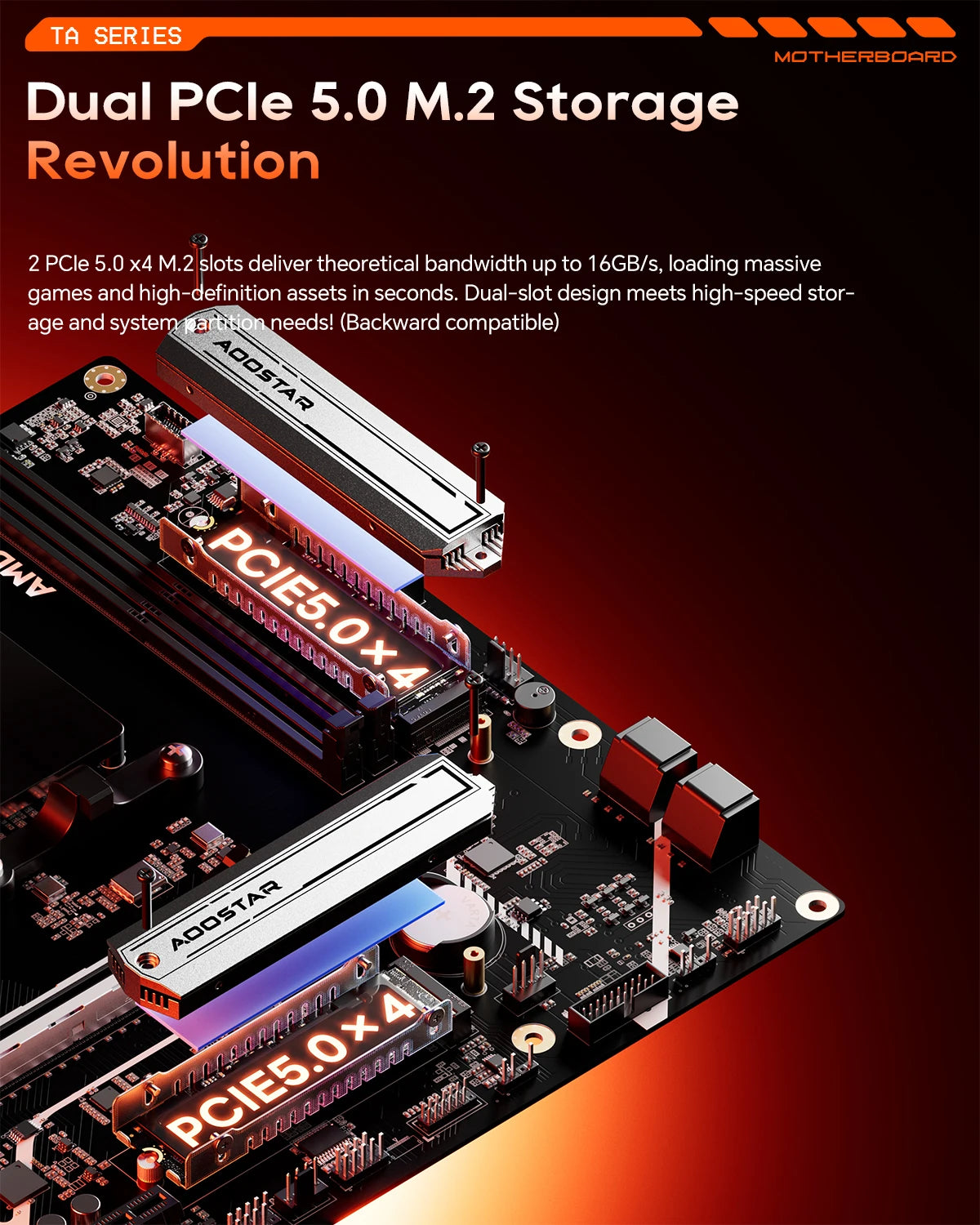 Aoostar TA95X3D MoDT Motherboard ATX Gaming Mainboard