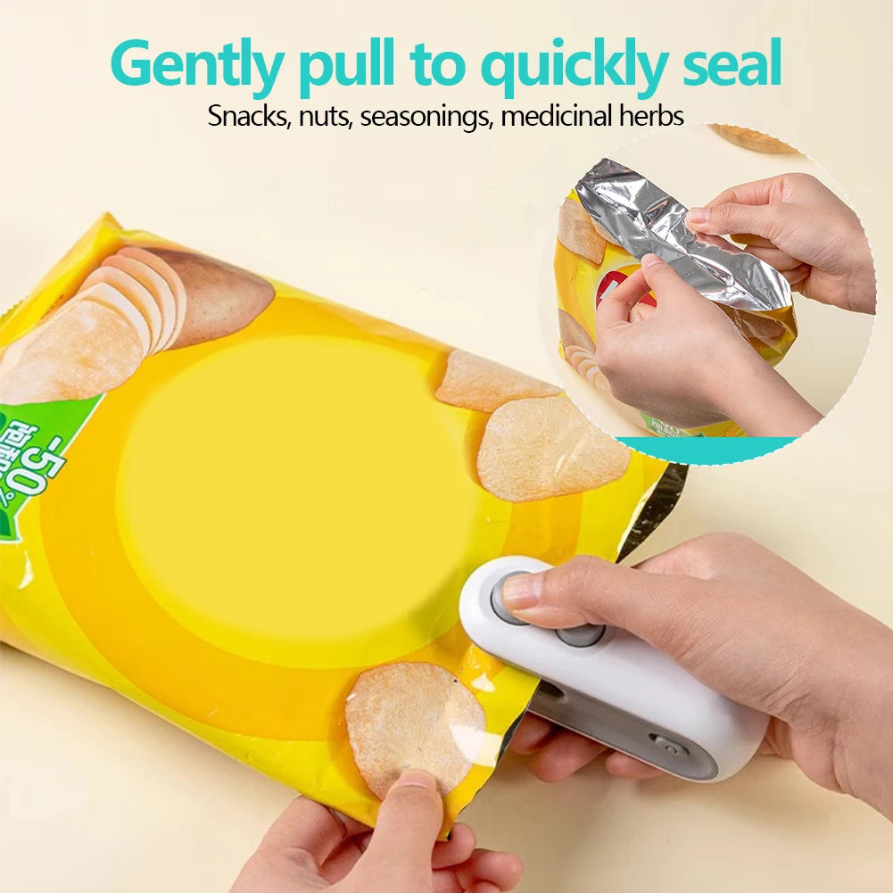 ATMDOG 2 In 1 Sealer Cutter Mini Bag Sealer Handheld Heat Vacuum Sealer