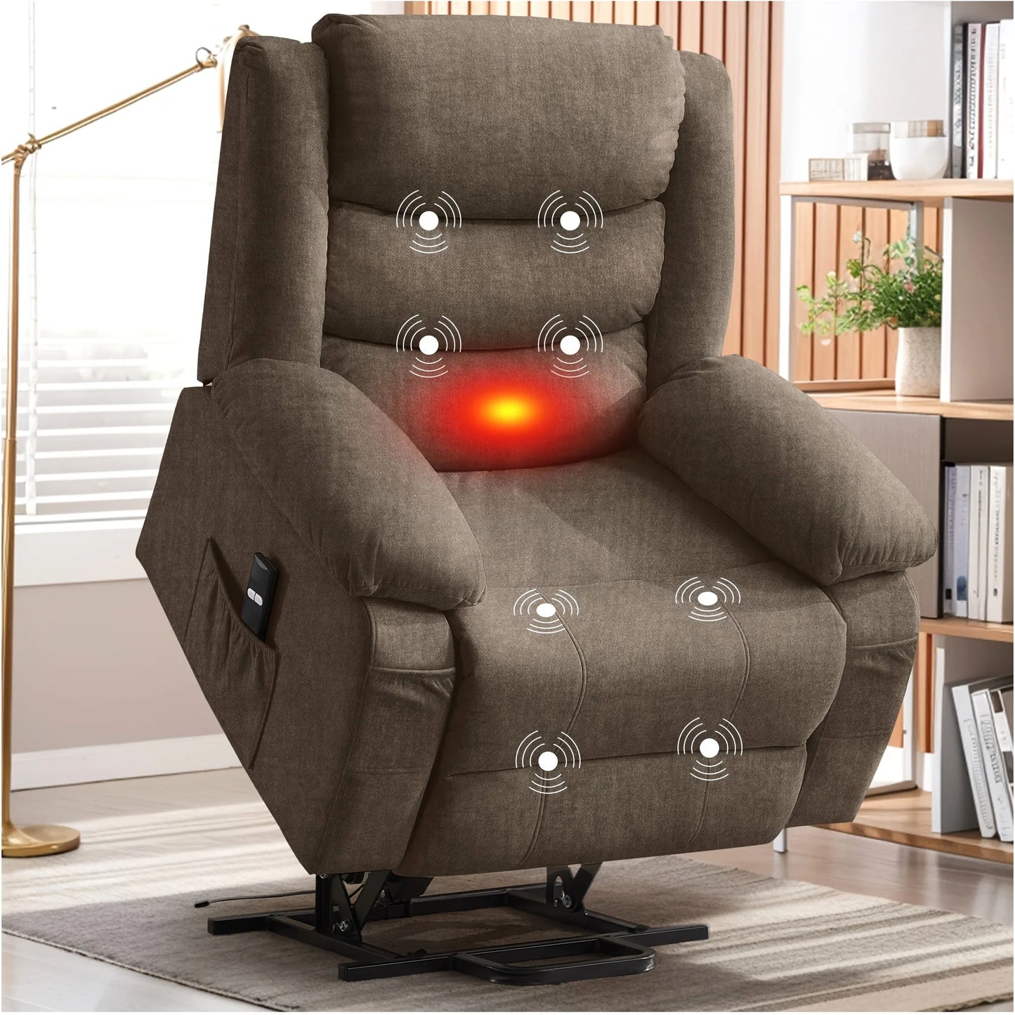 DOOTTOO Power Lift Recliner Chair – Wide Electric Reclining Sofa