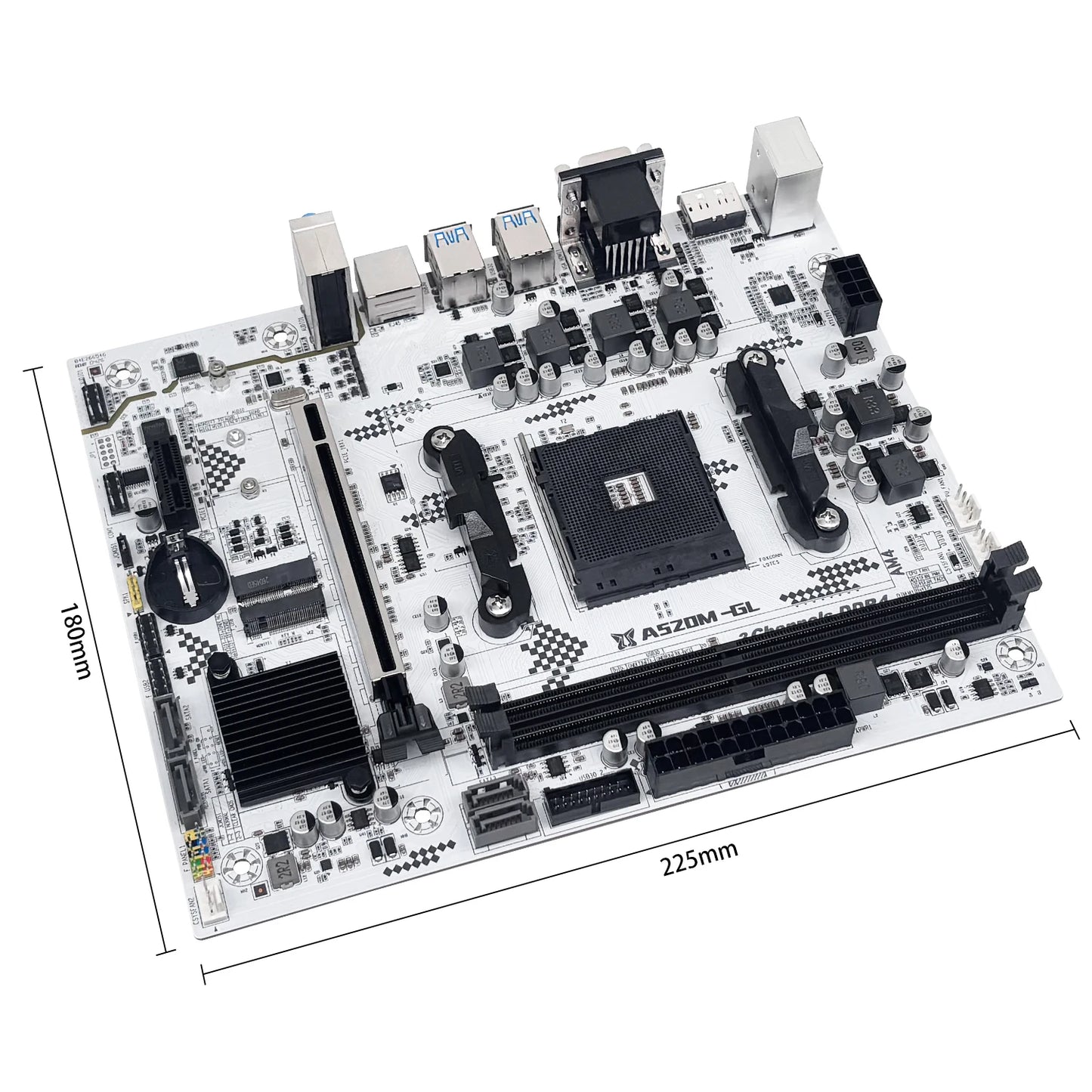 New MACHINIST A520M-GL AM4 Motherboard Micro ATX AMD