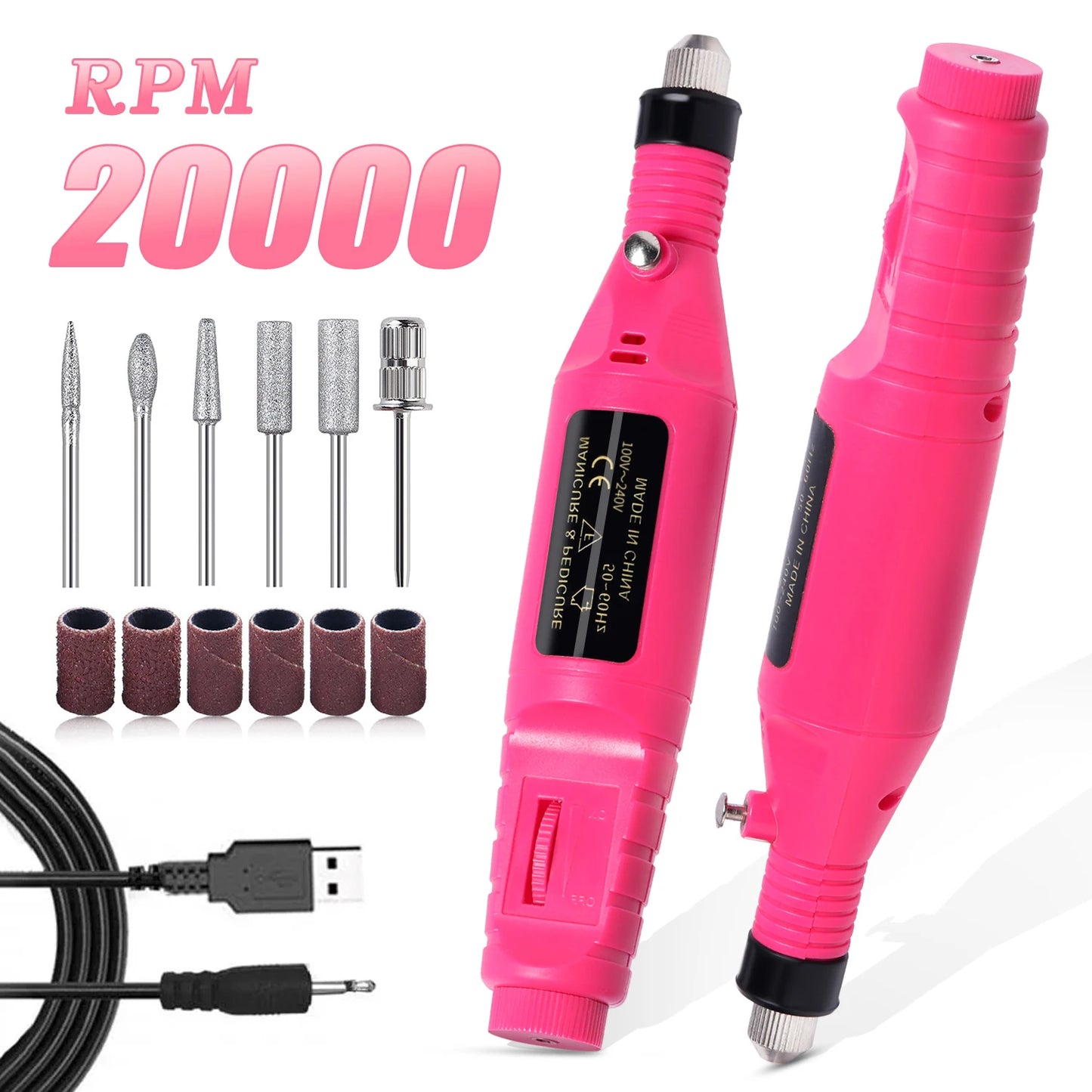 Electric Nail Sander Set Nail Drill Machine