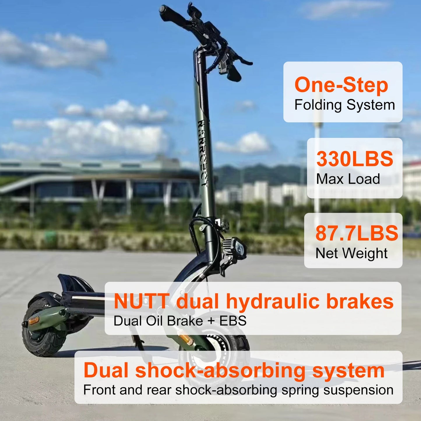 NANROBOT D6+ MAX Electric Scooter for Adults, 3000W Dual Motor