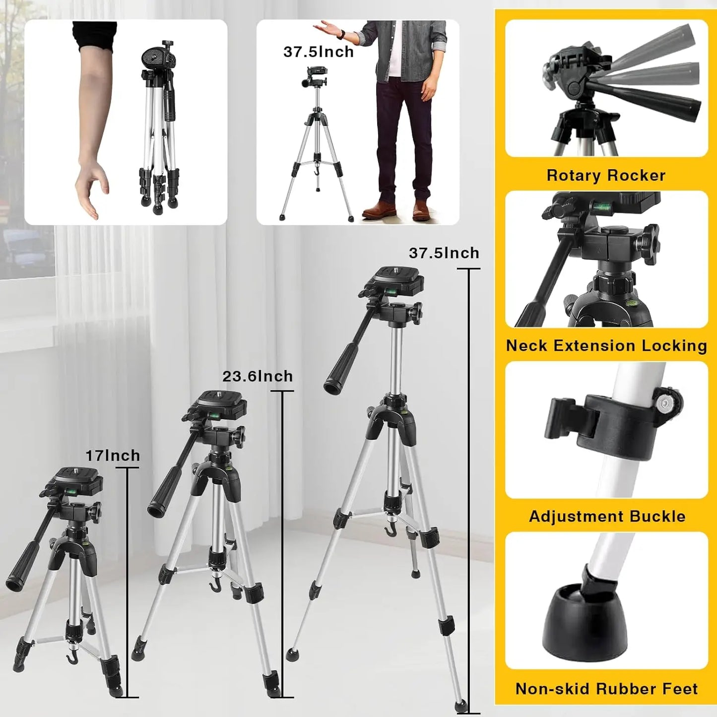 ALLOYMAN 4D Green Laser Level with Tripod