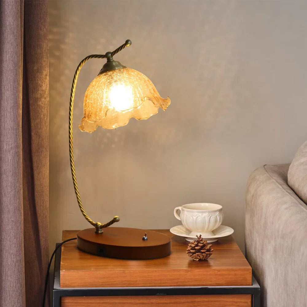 Mid-Century Bedside Table Lamp