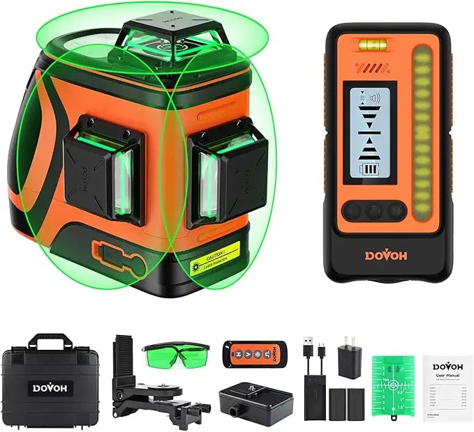 DOVOH Outdoor Laser Level with Receiver, 400ft