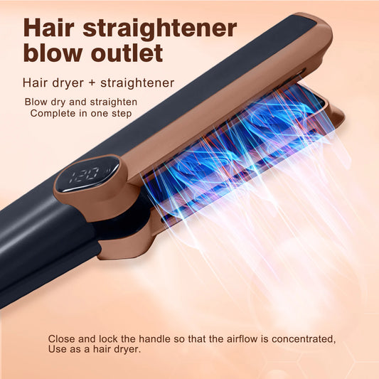 LIXIU Straightening Iron 2 In 1 Hair Straightener Hair Dryer