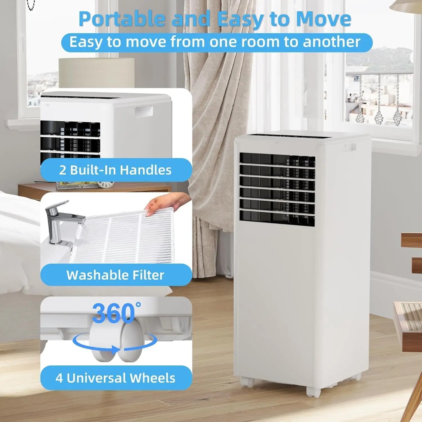 HiMISS 8000 BTU Portable Air Conditioner