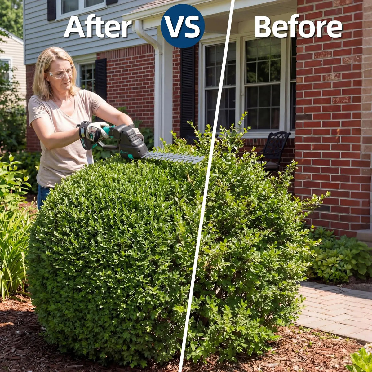 HiMISS 2-in-1 Cordless Grass Shear Hedge Trimmer
