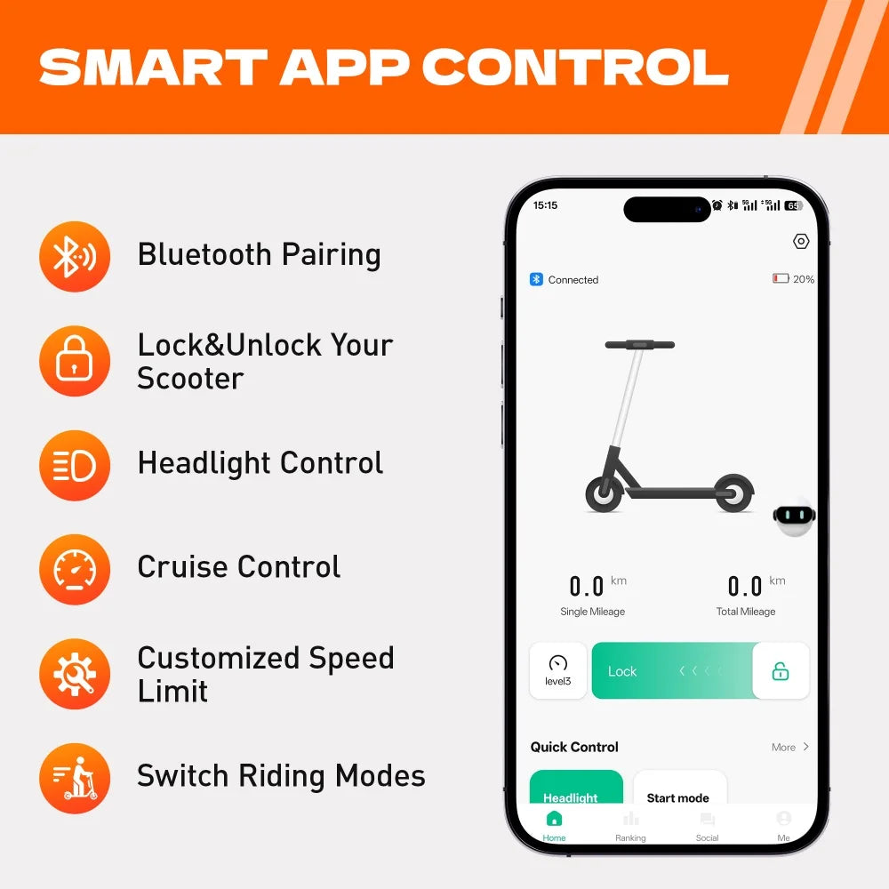 HeroPick C8 Adult Electric Scooter 350W 19mph
