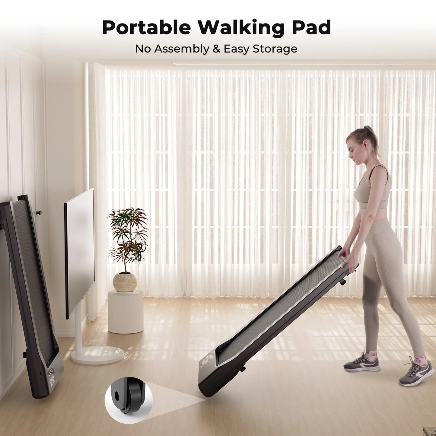 Treadmill 2in1 Treadmills for Home/Office Remote Control