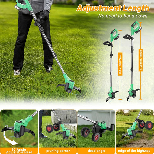 TEGATOK 6000RPM Cordless Electric Weeding Tool