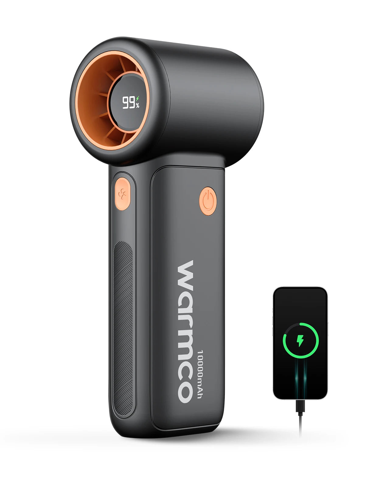 Warmco 10000mAh Turbo Portable Handheld Fan