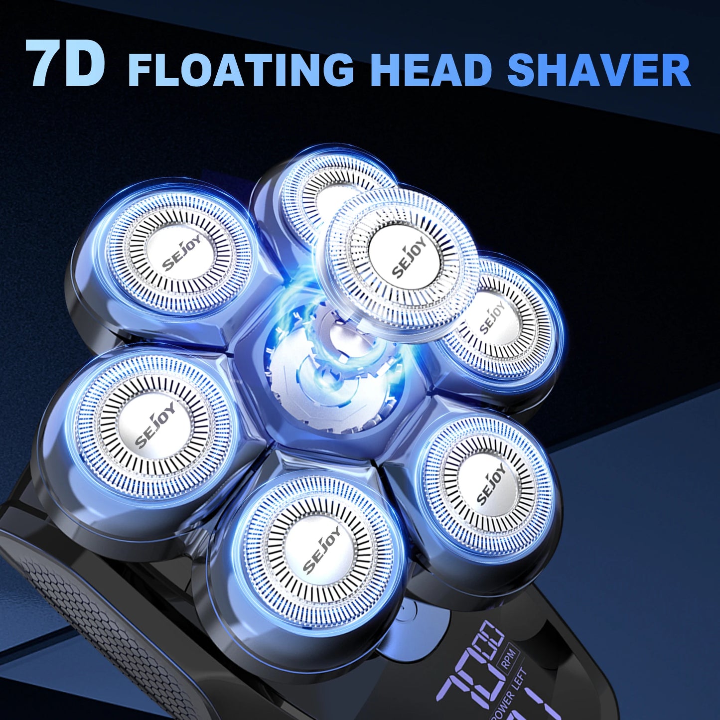 Sejoy 6-in-1 7D Head Shavers for Bald Men Electric Razor