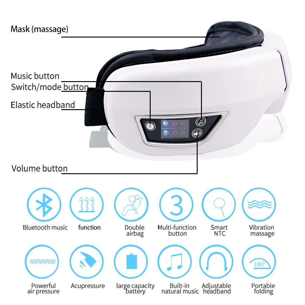  Raiuleko 6D Smart Vibration Eye Massager