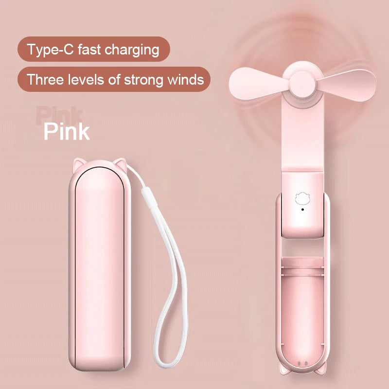 Foldable Small Fan Portable and High-Power