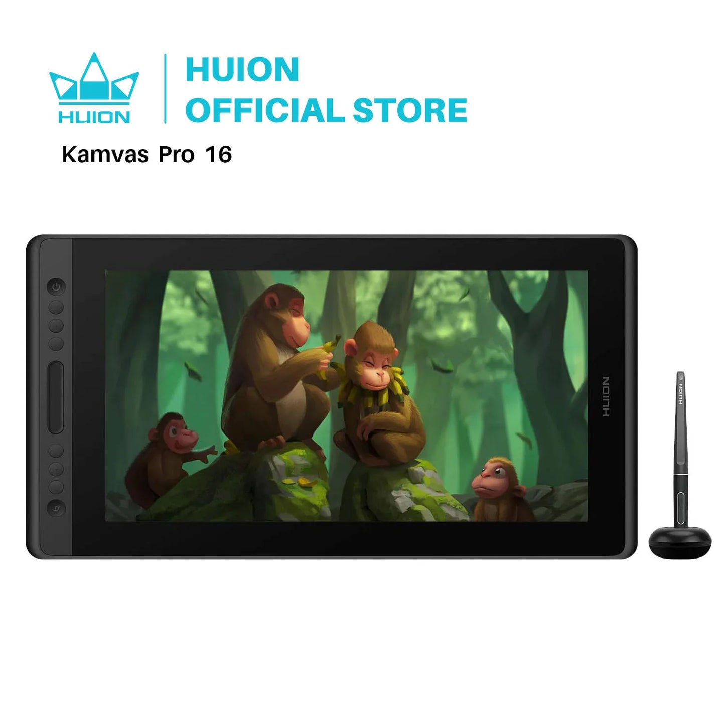 Huion Graphic Monitor Kamvas Pro 16 Drawing Tablet Screen
