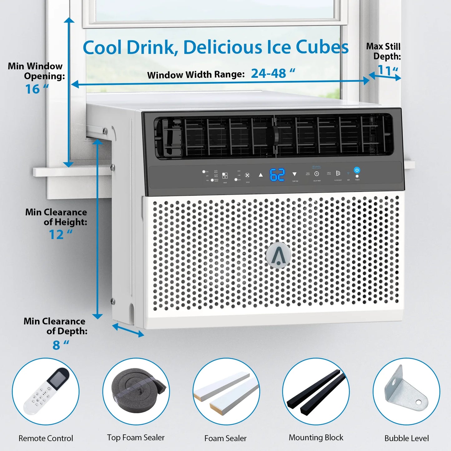 HiMISS 6000 BTU Window Air Conditioner