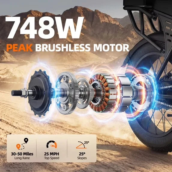 Aairsk X5 20 Inch Fat Tire All Terrain Electric Bike 1500W