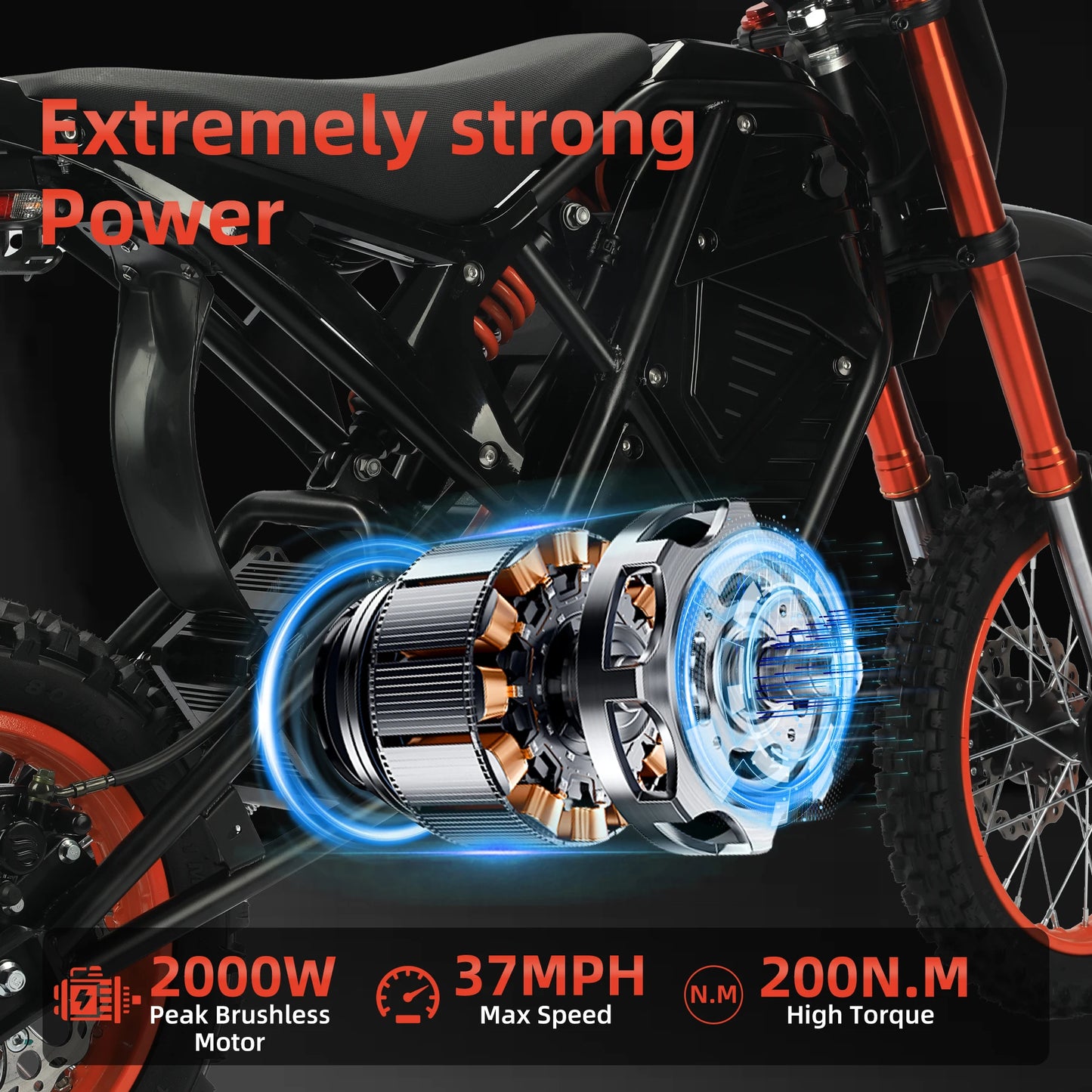 Xtion 2000W Electric Dirt Bike for Teens & Adults