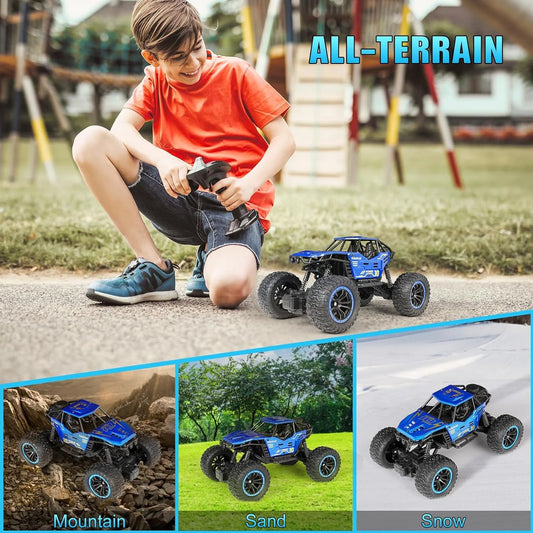 SANMERSEN Remote Control Cars, 1:18 Scale All Terrain RC Car