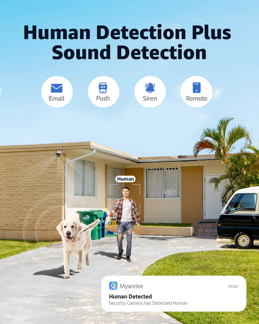 ANNKE 4MP WiFi PT Camera Sound & Human  Detection