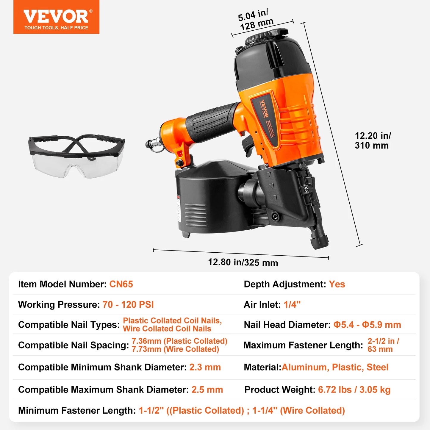 SucceBuy Coil Siding Nailer, Nail Gun