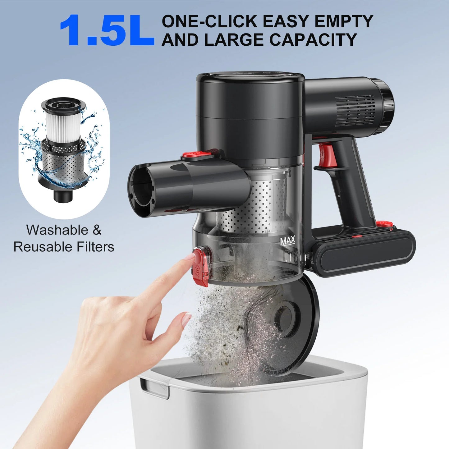 Prasky Cordless Handheld Vacuum Cleaner