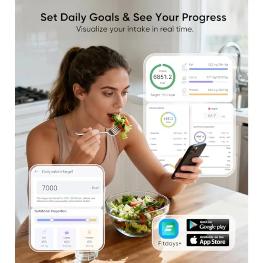 Smart Nutrition Food Scale with TFT Display