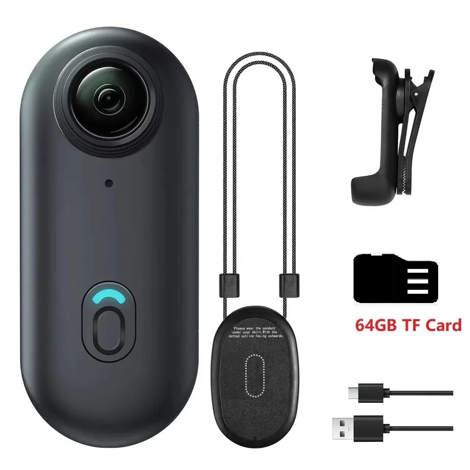 KIDKD 4K Mini Body Camera 64GB Action Cam with Audio & Video