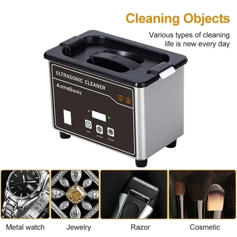 BALASHOV US 110V Portable Ultrasonic Cleaner, Sonic Cleaning Machine