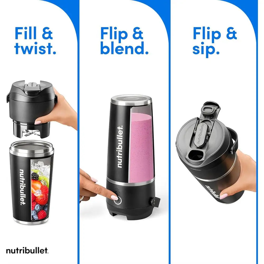 NUTRIBULLET Portable Blender with Insulated Cup, Cordless