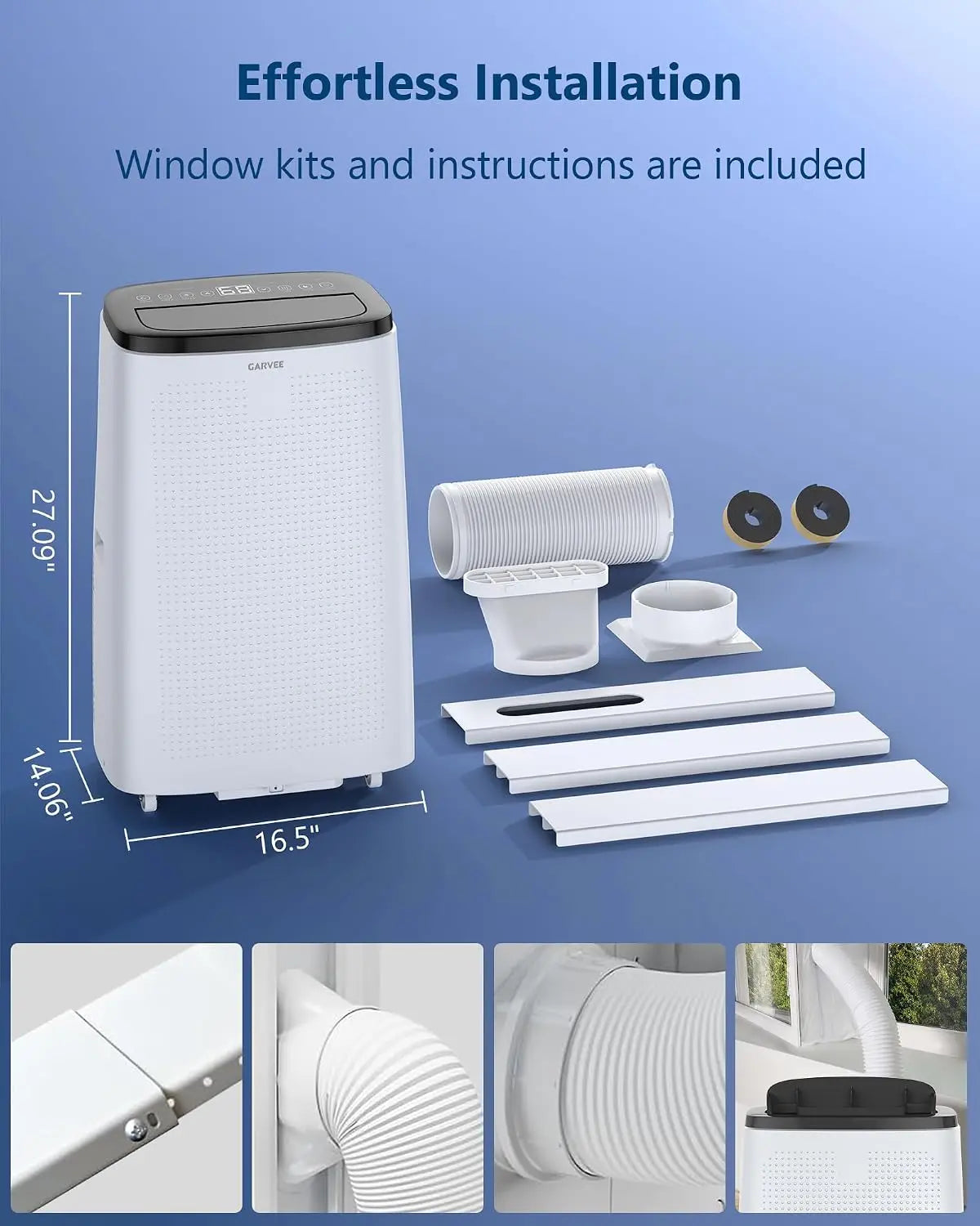 TACKVIEW 14000 BTU Portable Air Conditioner